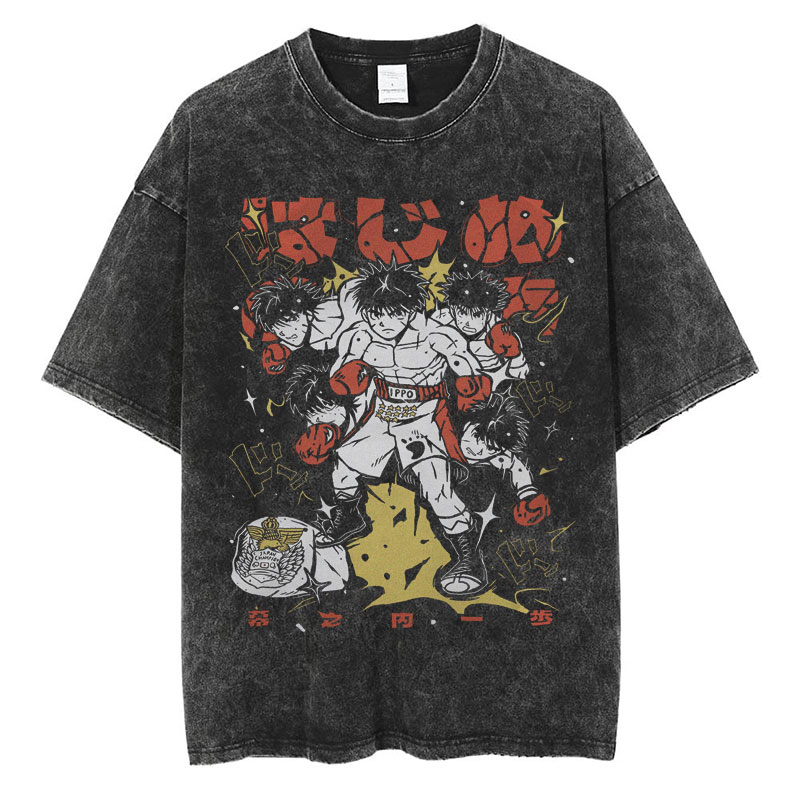 Anime Ippo Makunouchi Manga Gr – Men'S Fashion Oversized T Shirt recenzja i cena