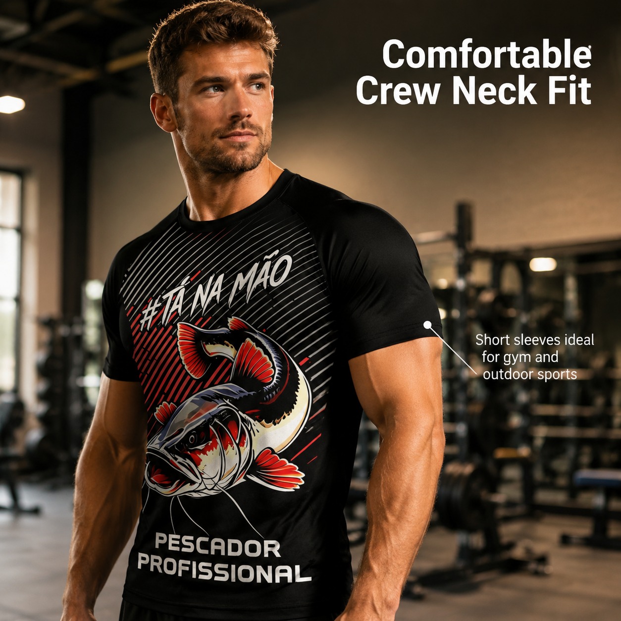 Fisherman's Round Neck, Black  – Mens Fashion Style Images recenzja i cena