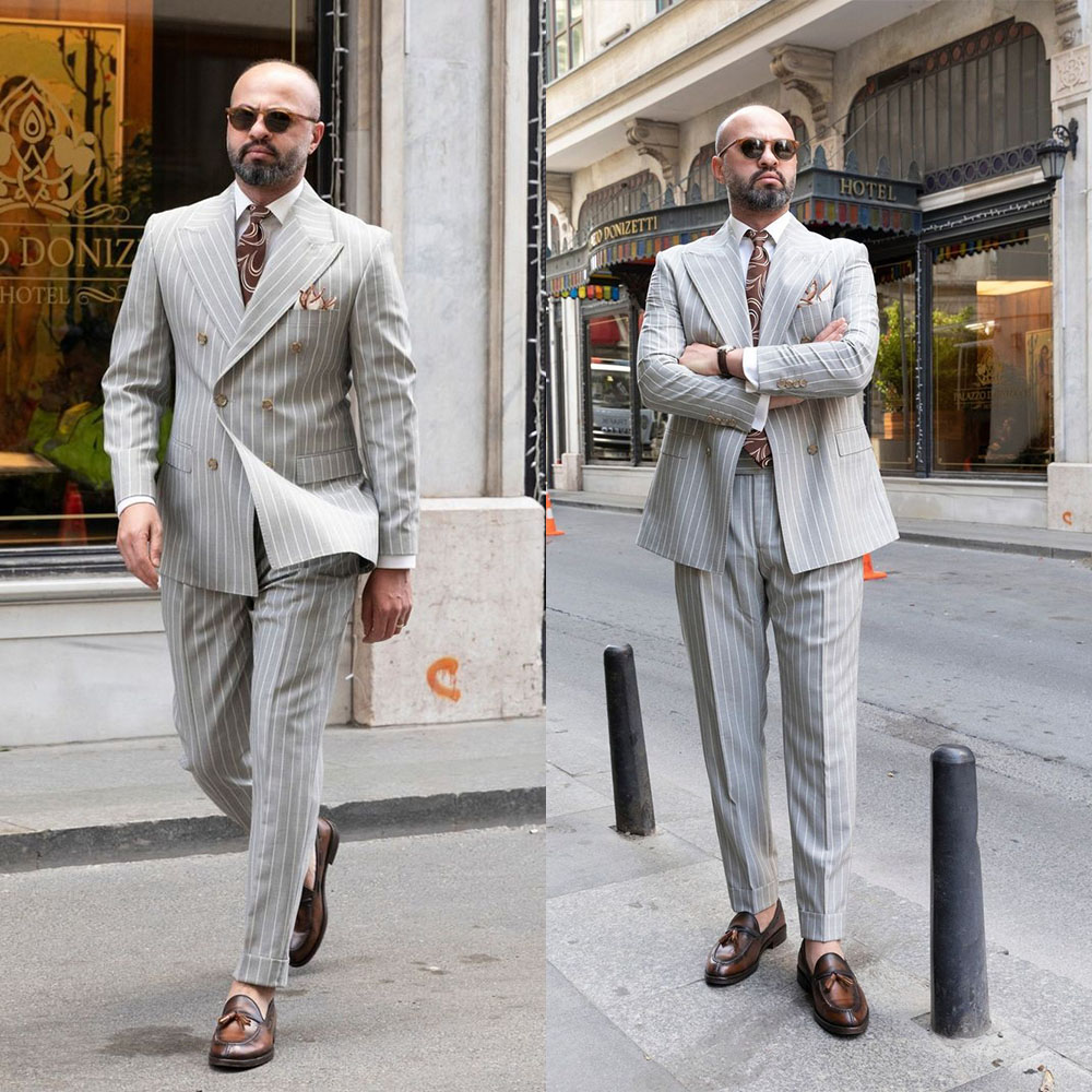 Fashion Men Suit 2 Pieces Blaz – Mens Fashion Trajes recenzja i cena