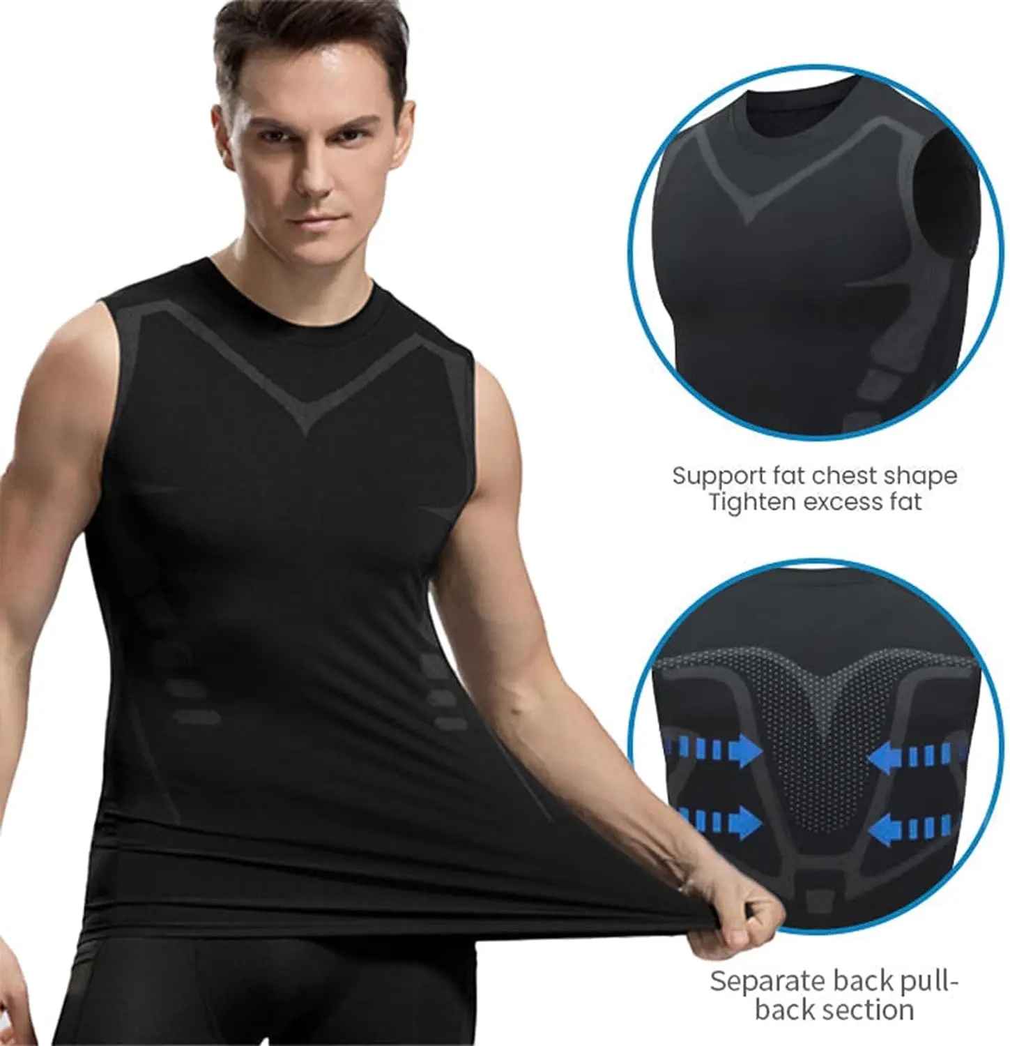 Compression Tank Top Men Gym S – Muscle Tee Workout recenzja i cena