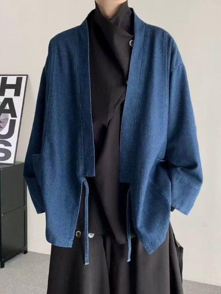 Vintage Japanese Style Denim C – Mens Fashion Denim Jacket recenzja i cena