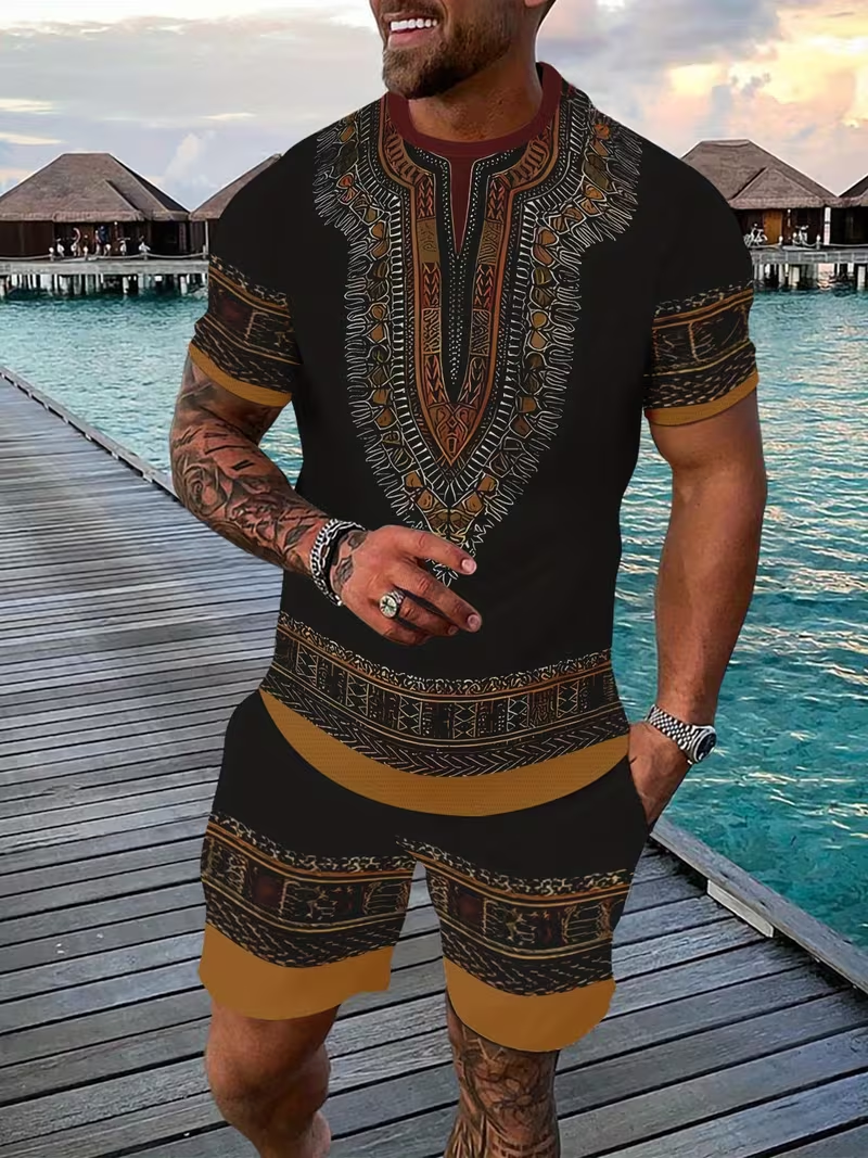 New Men's Suits African Dashik – Men'S Fashion Oversized T Shirt recenzja i cena
