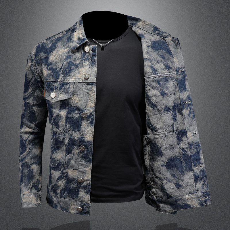 2025 Spring Vintage Denim Jack – Mens Fashion Denim Jacket recenzja i cena