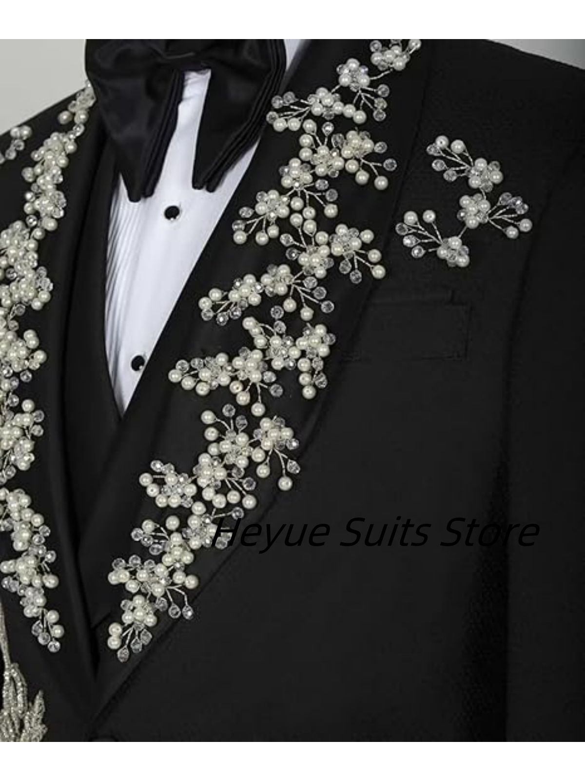 Fashion Slim Fit Beaded Diamon – Mens Fashion Trajes recenzja i cena