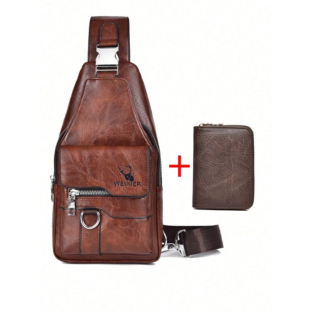 Fashionable Minimalist Solid C – Men'S Fashion Bag recenzja i cena
