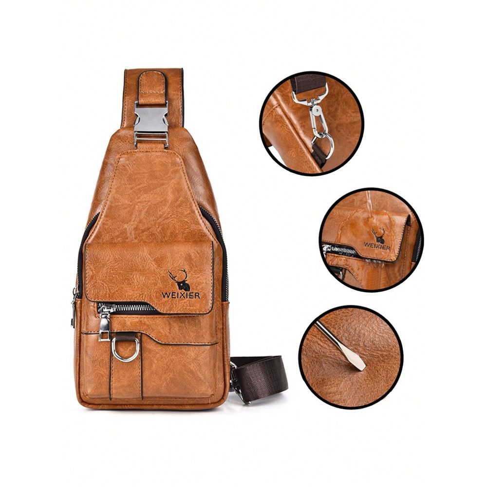 Fashionable Minimalist Solid C – Men'S Fashion Bag recenzja i cena