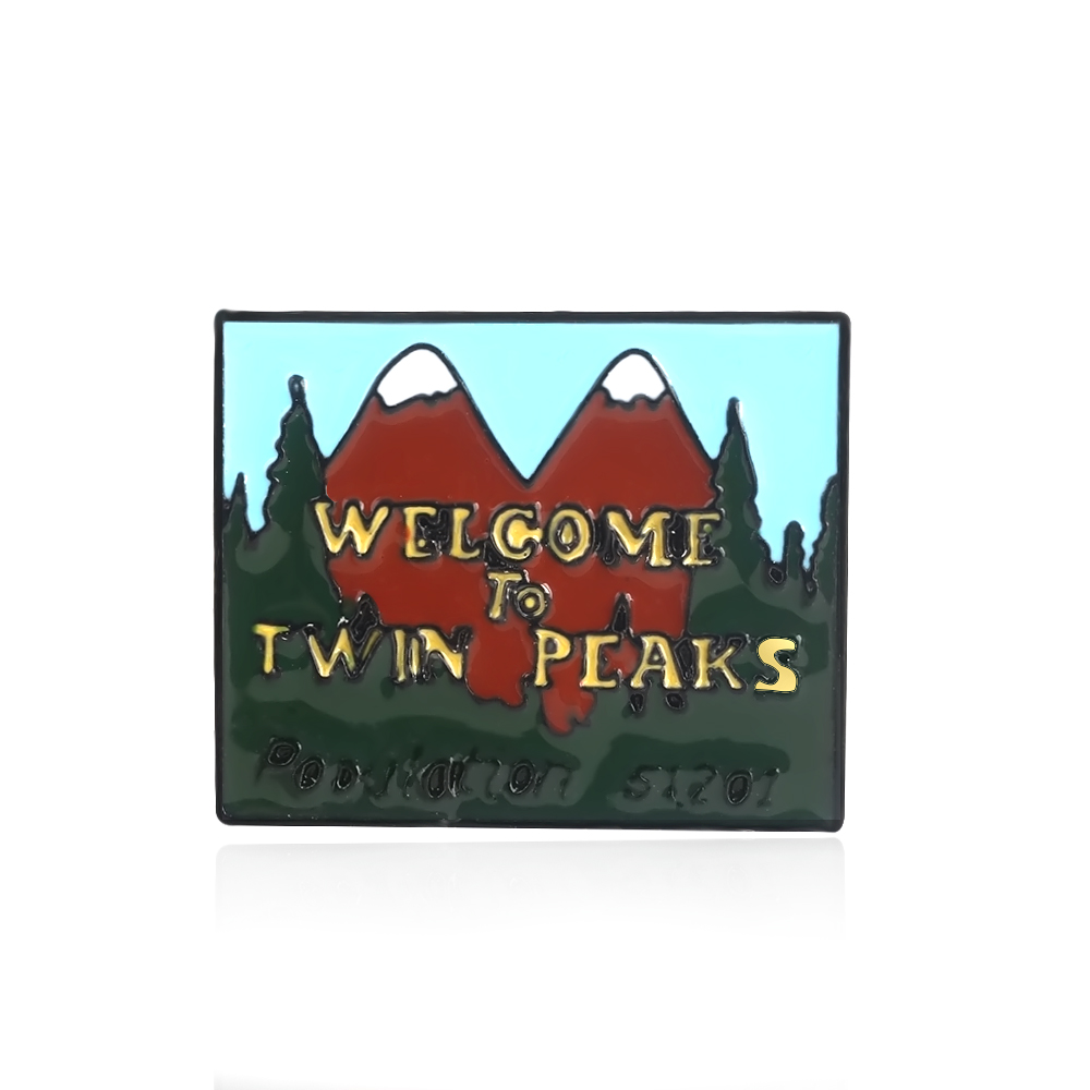 Twin Peaks Enamel Badge Brooch – Jeans Shirt Fashion For Men recenzja i cena