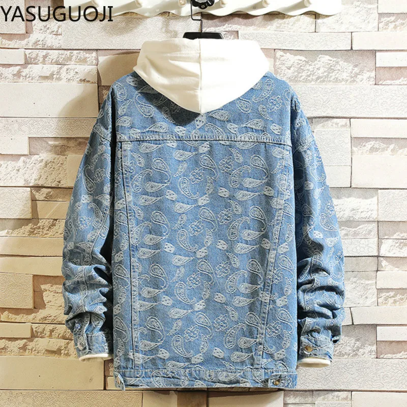 New 2025 Spring Japanese Vinta – Mens Fashion Denim Jacket recenzja i cena