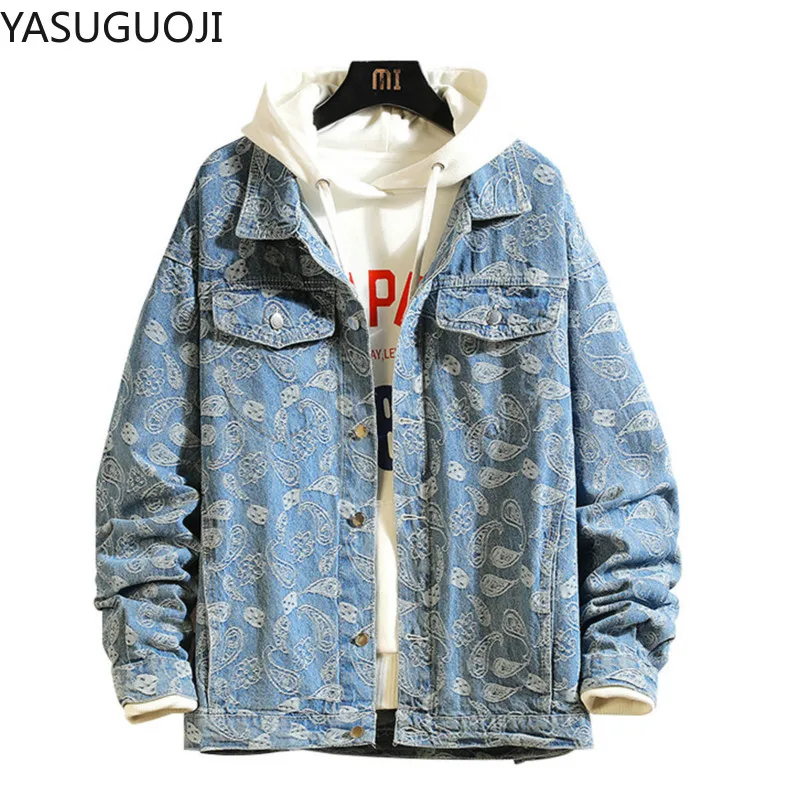 New 2025 Spring Japanese Vinta – Mens Fashion Denim Jacket recenzja i cena
