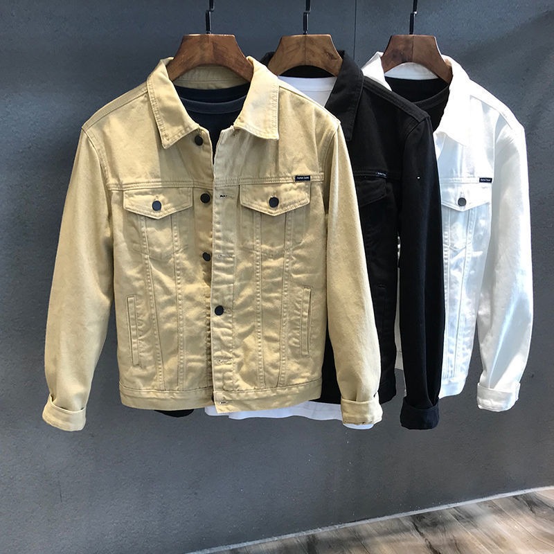 Spring Autumn Men's Denim Jack – Mens Fashion Denim Jacket recenzja i cena