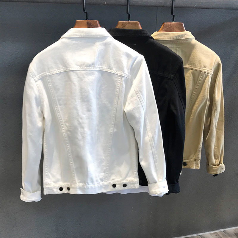 Spring Autumn Men's Denim Jack – Mens Fashion Denim Jacket recenzja i cena