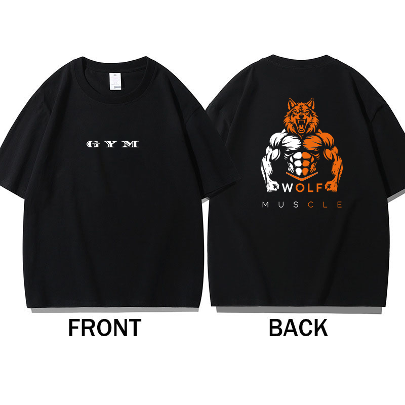 Wolf Muscle Gym T Shirt Men 10 – Muscle Tee Workout recenzja i cena
