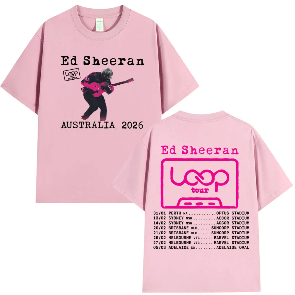 Ed Sheeran Loop Tour Australia – Men'S Fashion Oversized T Shirt recenzja i cena