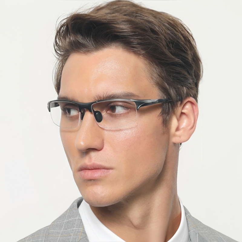 TFTB Fashion Trend Men's Half  – Men'S Fashion Non Prescription Glasses recenzja i cena