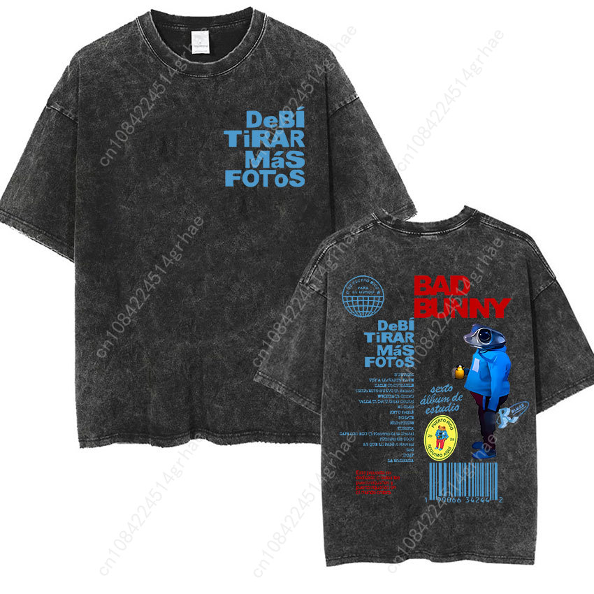 Bad Bunny Most Wanted Tour T S – Men'S Fashion Oversized T Shirt recenzja i cena