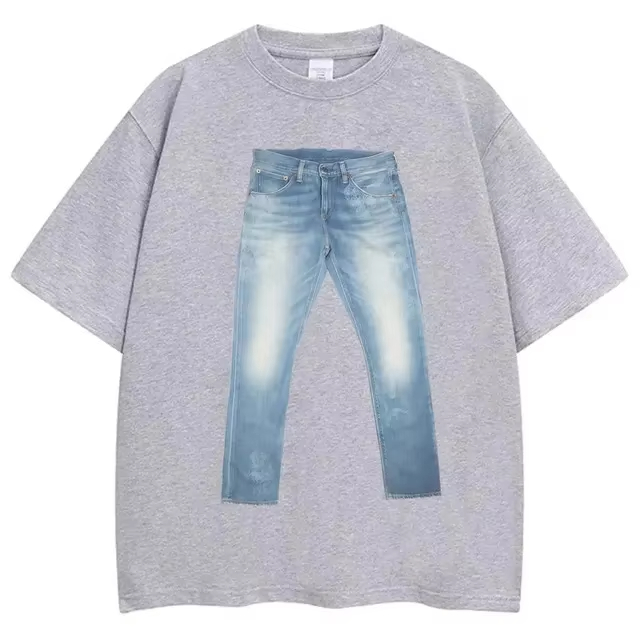 Funny Jeans on Shirt Meme Grap – Jeans Shirt Fashion For Men recenzja i cena
