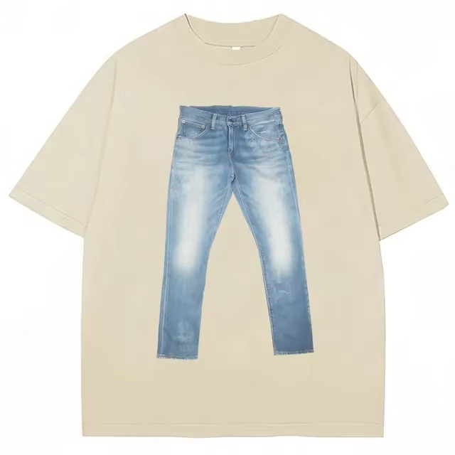 Funny Jeans on Shirt Meme Grap – Jeans Shirt Fashion For Men recenzja i cena