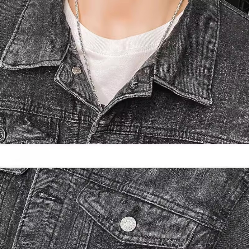 America Vintage Heavy Wolf Emb – Mens Fashion Denim Jacket recenzja i cena