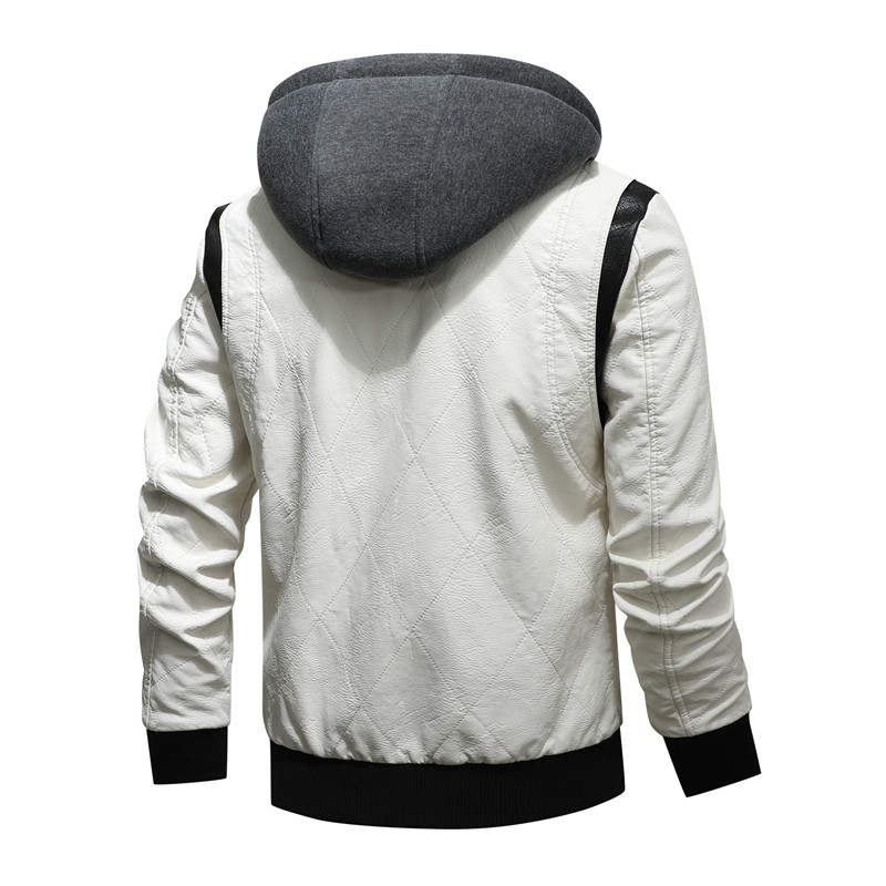 Autumn Winter Bomber Leather J – Mens Fashion Bomber Jacket recenzja i cena