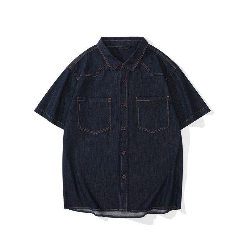 Summer Lightweight Thin Denim  – Jeans Shirt Fashion For Men recenzja i cena