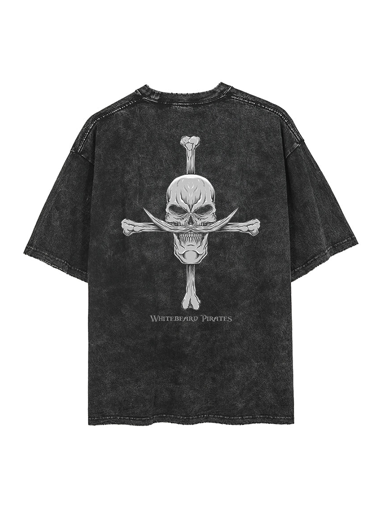 One Piece Vintage Whitebeard P – Men'S Fashion Oversized T Shirt recenzja i cena