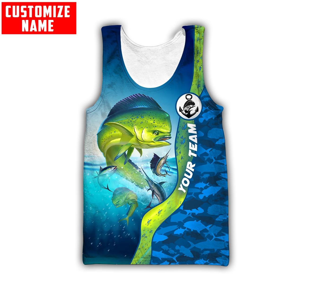 Custom name Mahi mahi fishing  – Men'S Fashion Names recenzja i cena