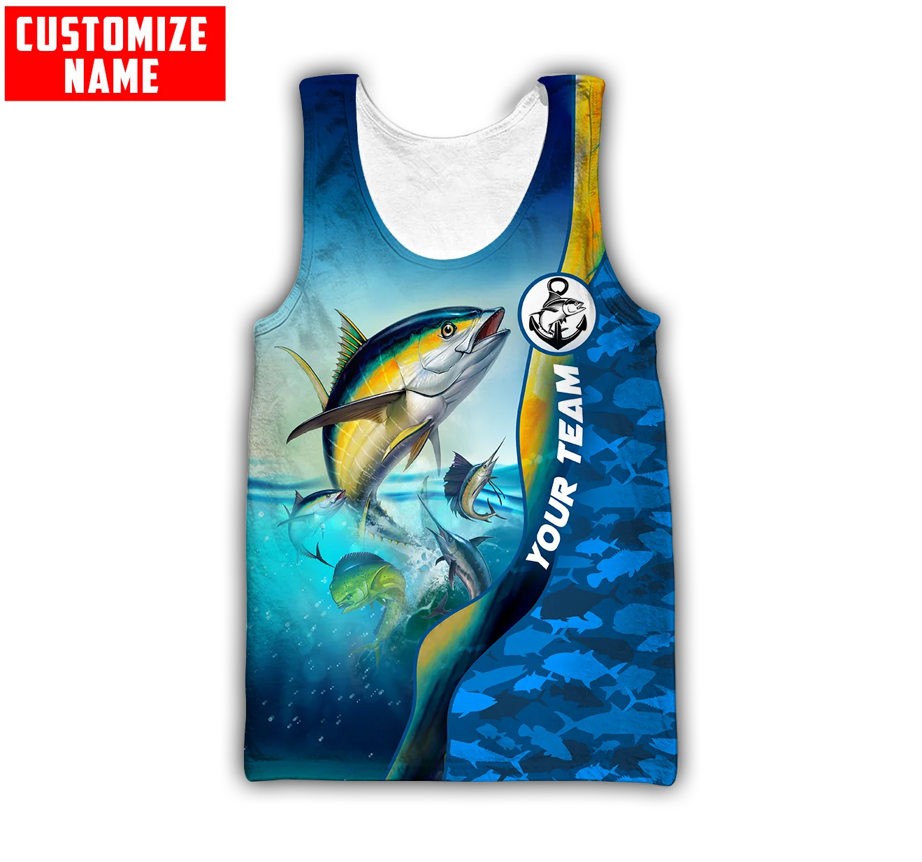 Custom name Mahi mahi fishing  – Men'S Fashion Names recenzja i cena