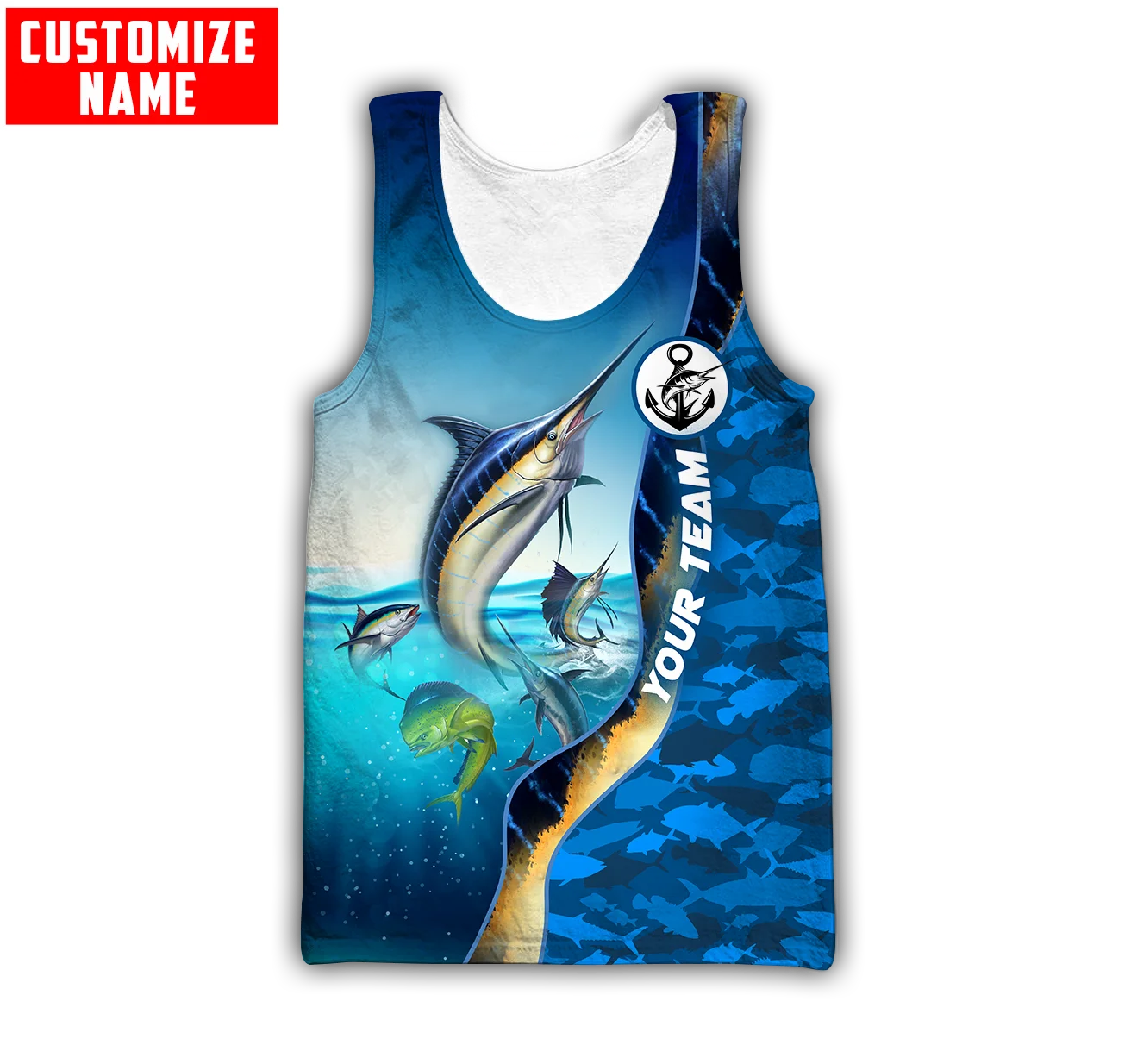 Custom name Mahi mahi fishing  – Men'S Fashion Names recenzja i cena