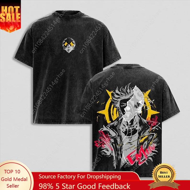 Gachiakuta Vintage Anime Washe – Men'S Fashion Oversized T Shirt recenzja i cena