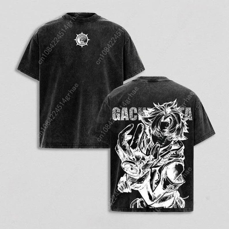 Gachiakuta Vintage Anime Washe – Men'S Fashion Oversized T Shirt recenzja i cena