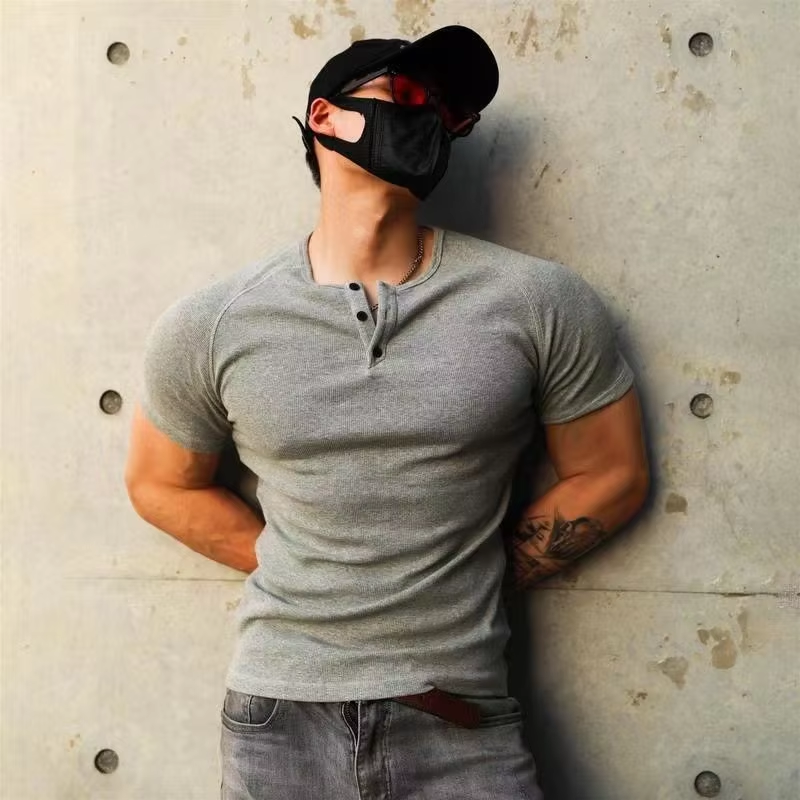 Summer New T-Shirt for Men Cas – Muscle Tee Workout recenzja i cena