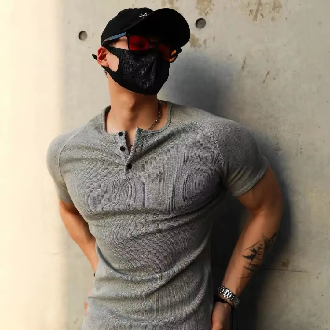 Summer New T-Shirt for Men Cas – Muscle Tee Workout recenzja i cena