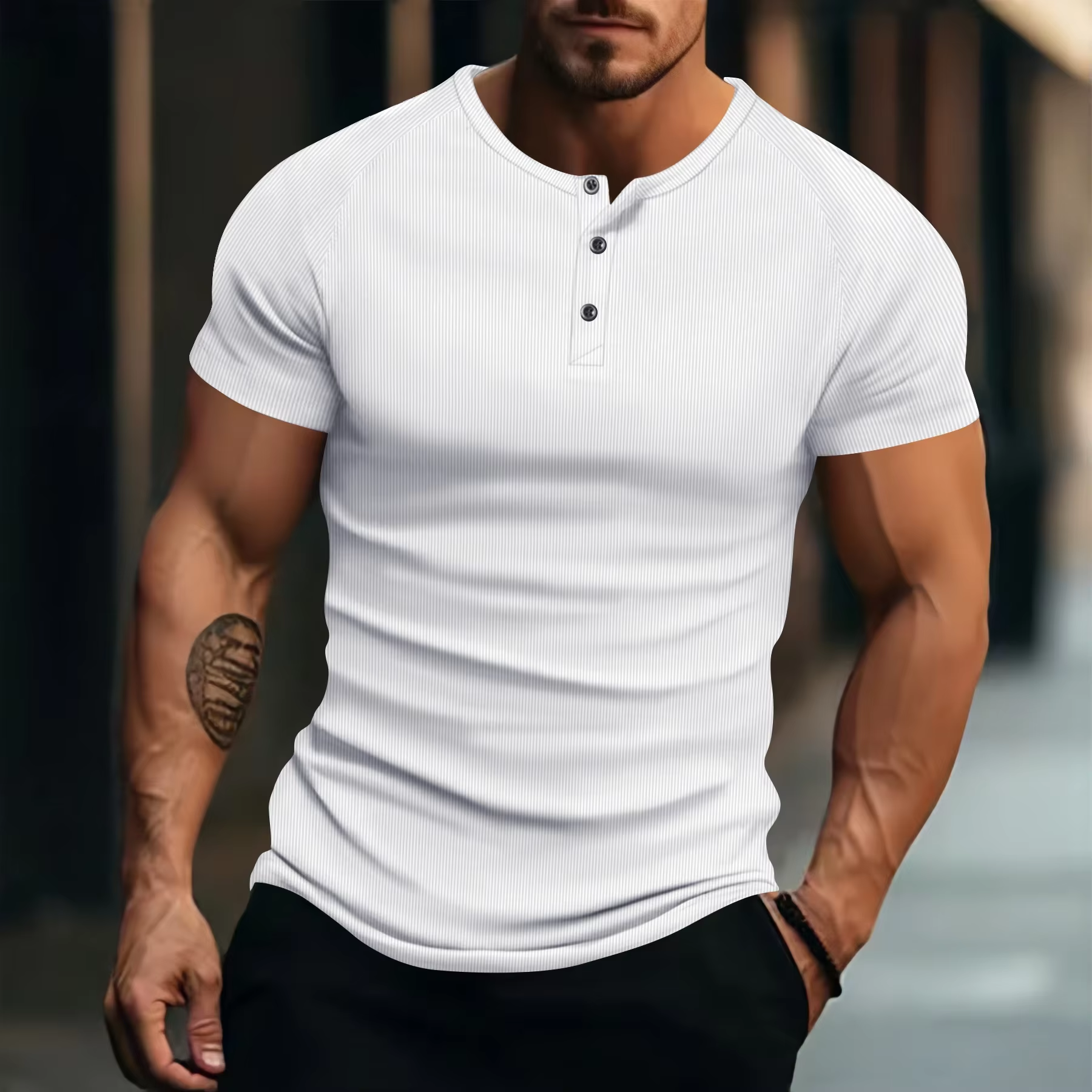 Summer New T-Shirt for Men Cas – Muscle Tee Workout recenzja i cena