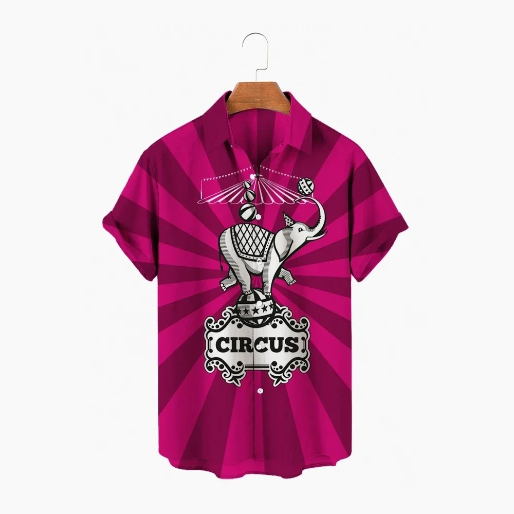 Circus Clown Hawaiian Fashion  – Jeans Shirt Fashion For Men recenzja i cena