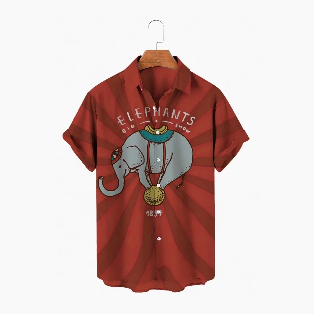 Circus Clown Hawaiian Fashion  – Jeans Shirt Fashion For Men recenzja i cena