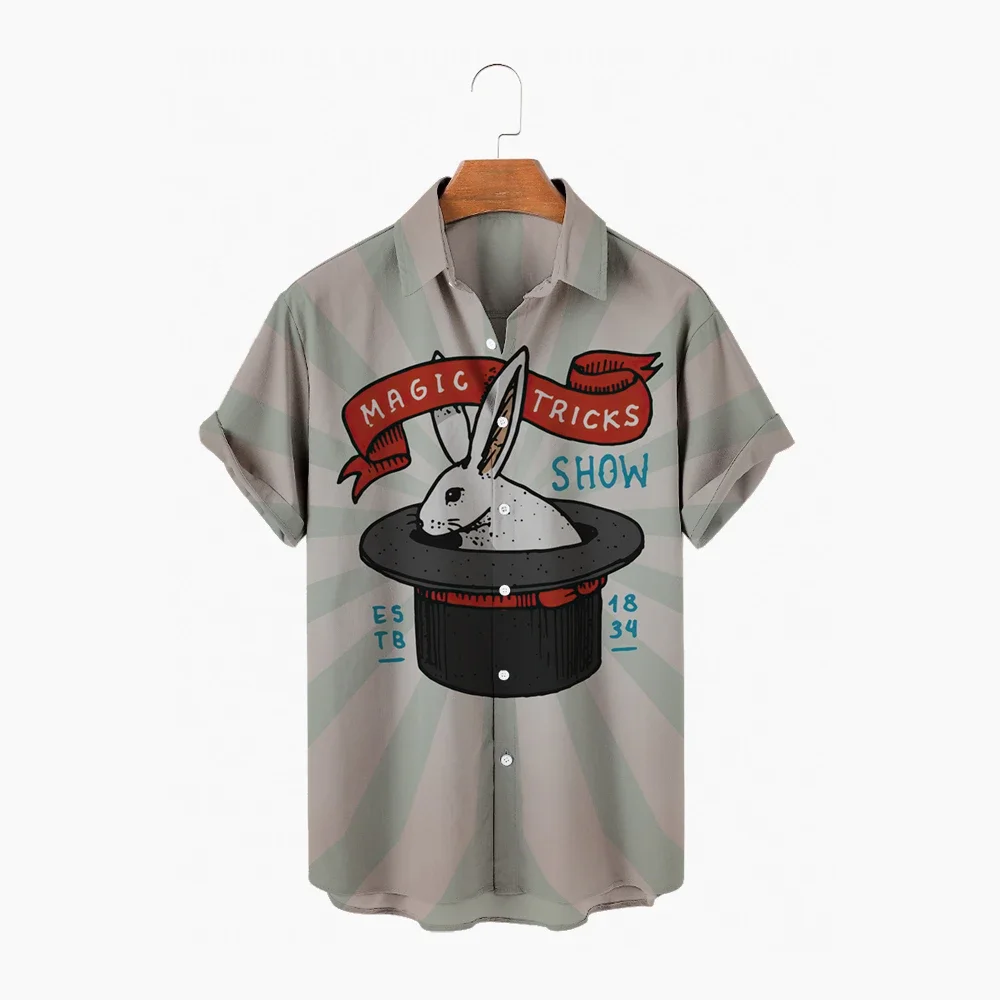 Circus Clown Hawaiian Fashion  – Jeans Shirt Fashion For Men recenzja i cena