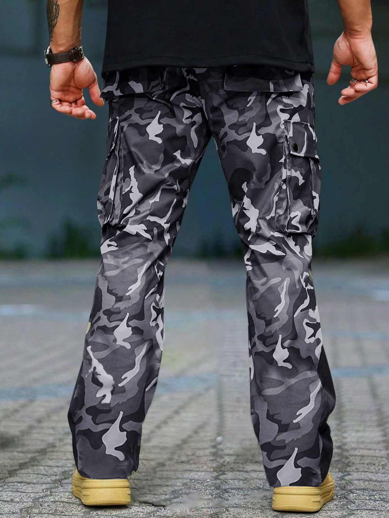 Men's New Camo Pants Fashion O – Mens Fashion Young recenzja i cena