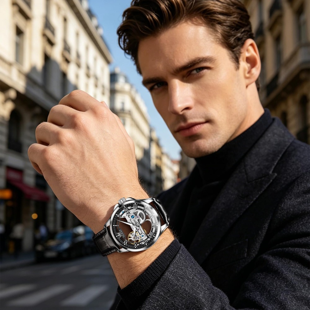 Automatic Skeleton Watch for M – Mens Fashion Style Images recenzja i cena