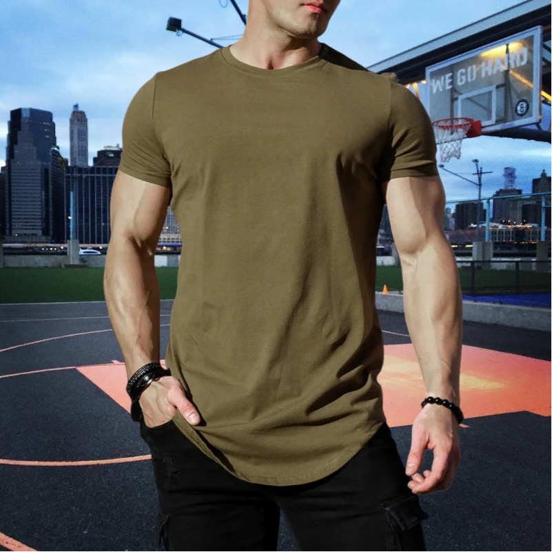Muscle Fitness T-shirt Summer  – Muscle Tee Workout recenzja i cena