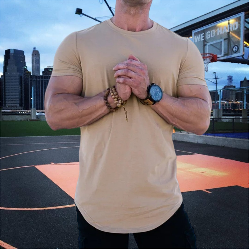 Muscle Fitness T-shirt Summer  – Muscle Tee Workout recenzja i cena