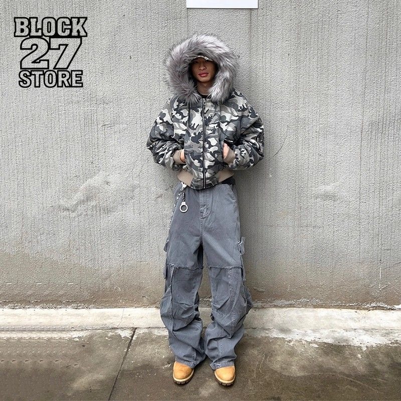 Mens Jacket Washed Camouflage  – Mens Fashion Bomber Jacket recenzja i cena