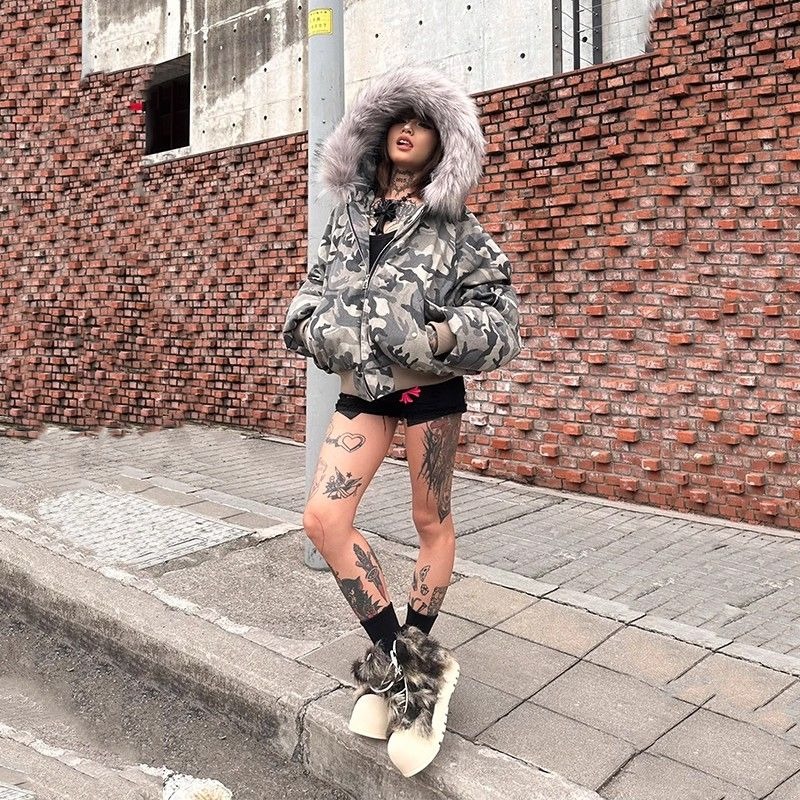 Mens Jacket Washed Camouflage  – Mens Fashion Bomber Jacket recenzja i cena