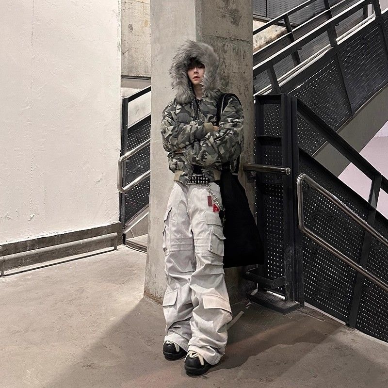 Mens Jacket Washed Camouflage  – Mens Fashion Bomber Jacket recenzja i cena