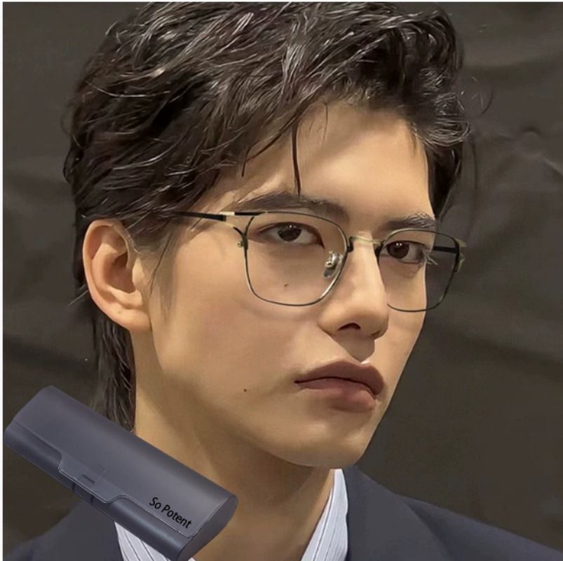 SO POTENT Men Titanium Alloy O – Men'S Fashion Non Prescription Glasses recenzja i cena