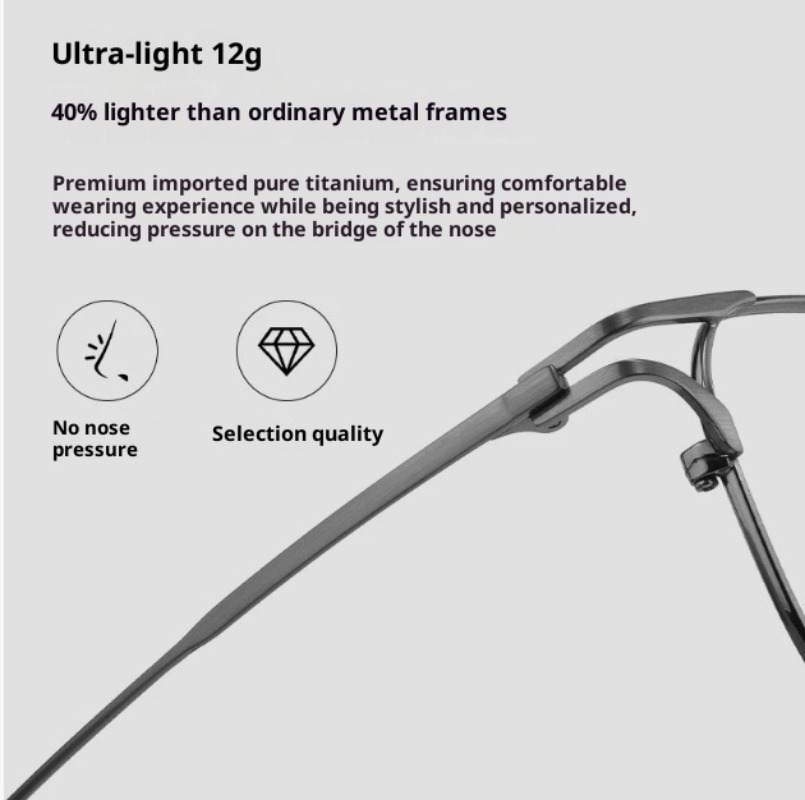 SO POTENT Men Titanium Alloy O – Men'S Fashion Non Prescription Glasses recenzja i cena