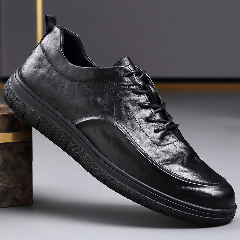 Fashion Genuine Leather Shoes  – Mens Fashion Young recenzja i cena