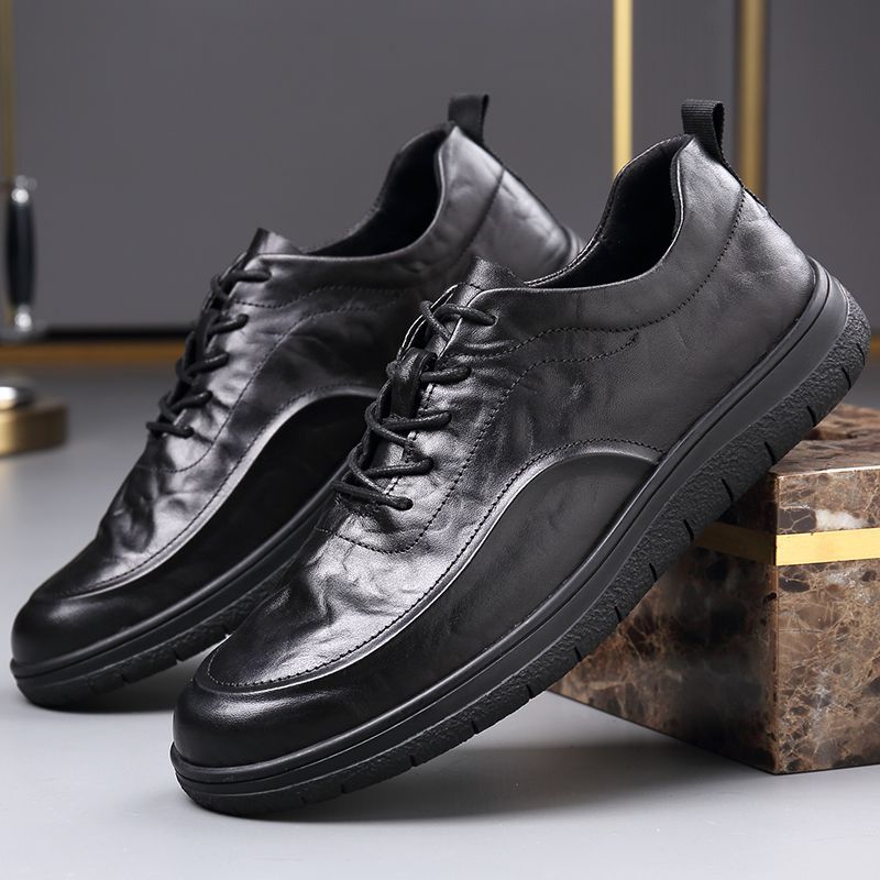 Fashion Genuine Leather Shoes  – Mens Fashion Young recenzja i cena