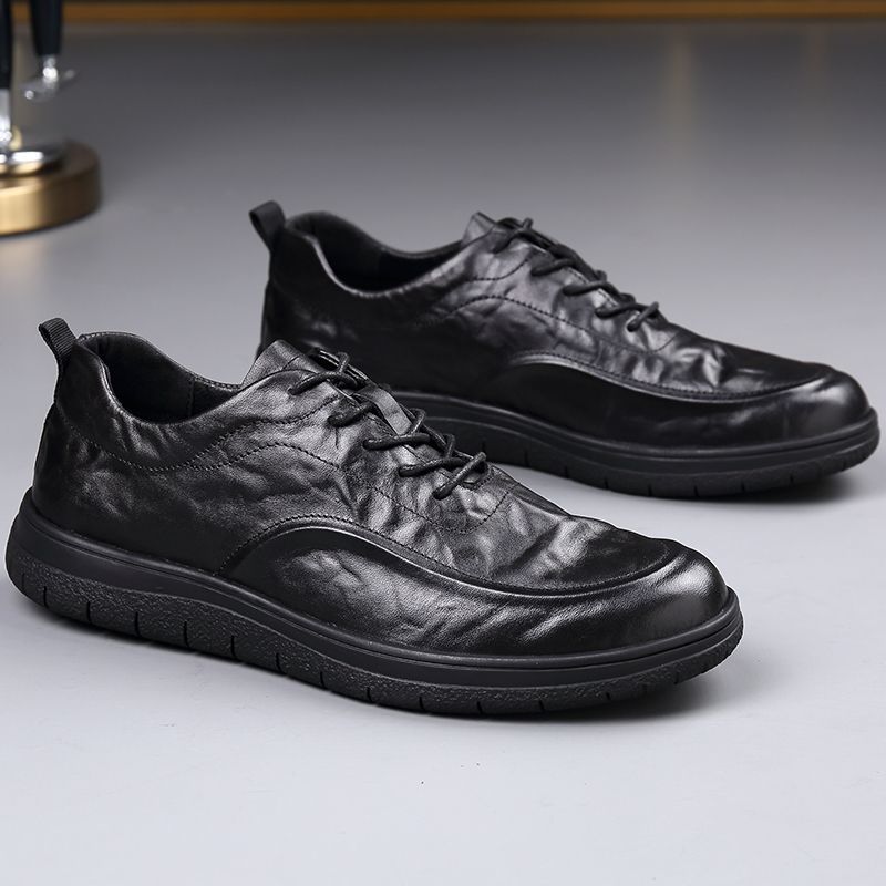 Fashion Genuine Leather Shoes  – Mens Fashion Young recenzja i cena