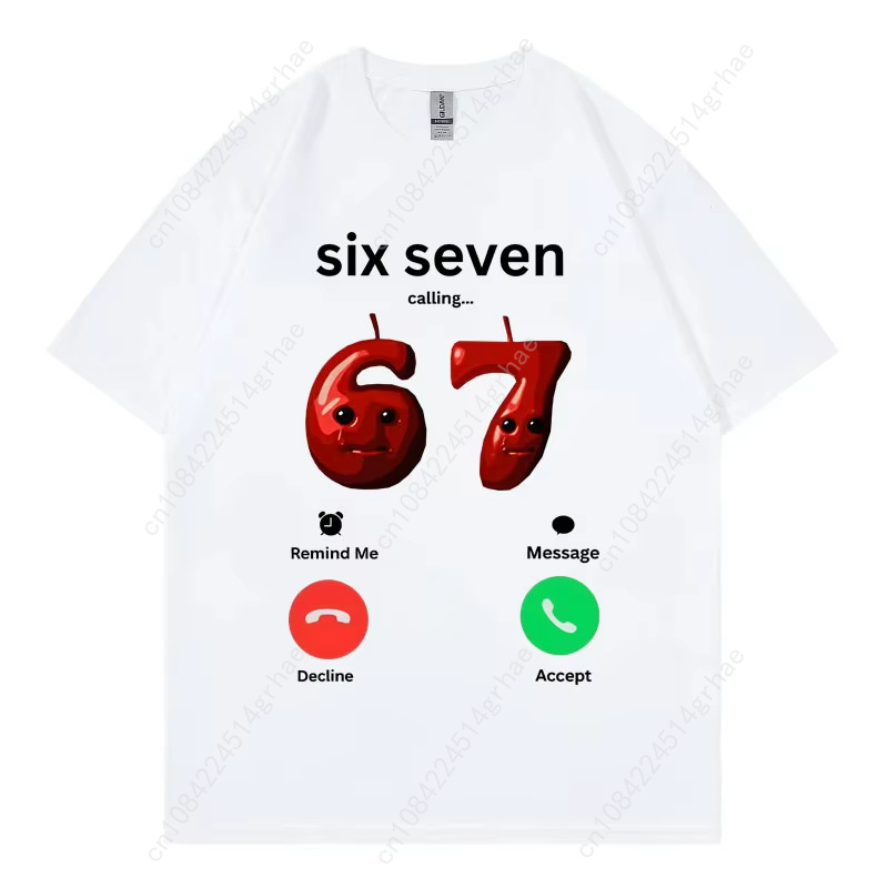 67 Is Calling Funny Meme T-shi – Men'S Fashion Oversized T Shirt recenzja i cena